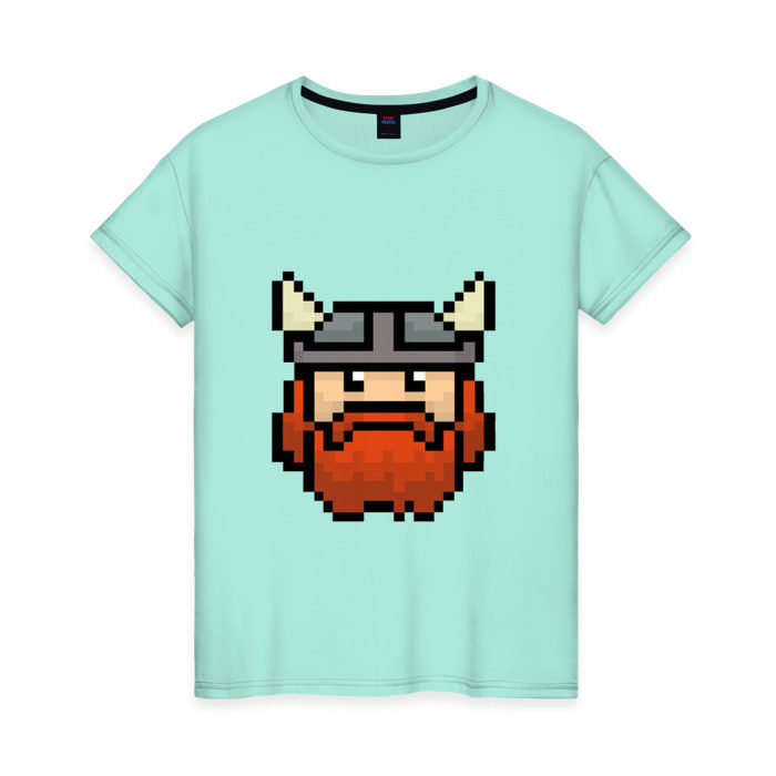 Женская футболка хлопок Викинг фото