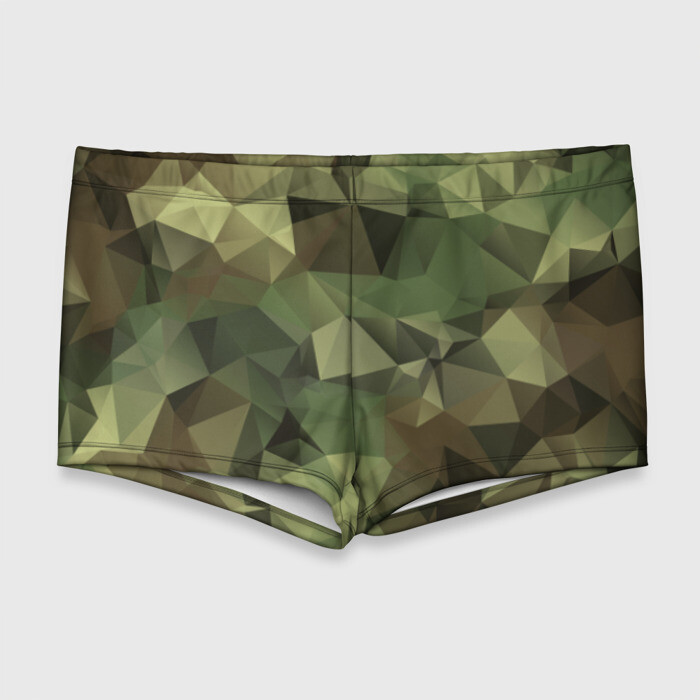 Мужские купальные плавки 3D Камуфляж фото