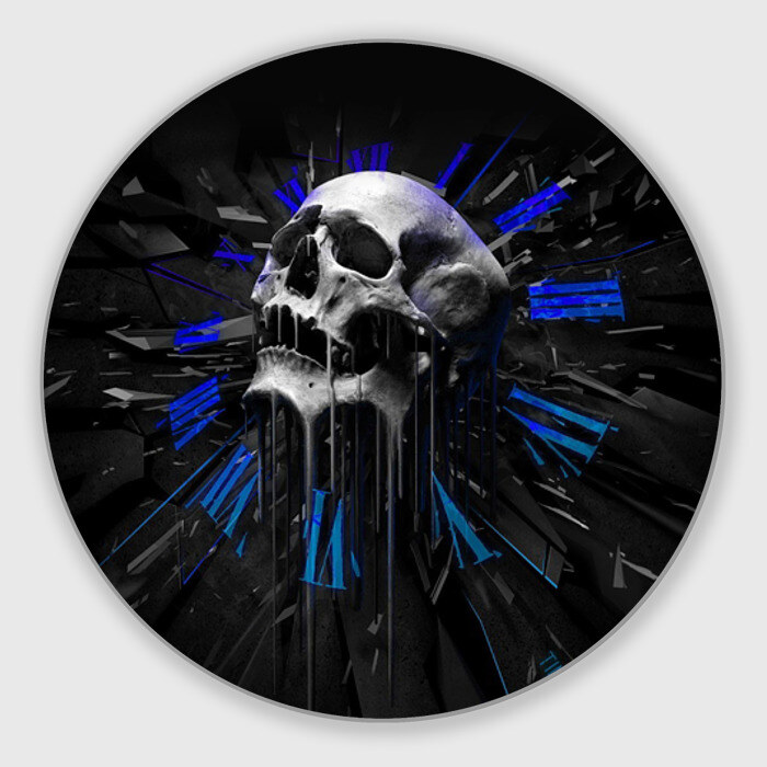 Коврик круглый Череп фото