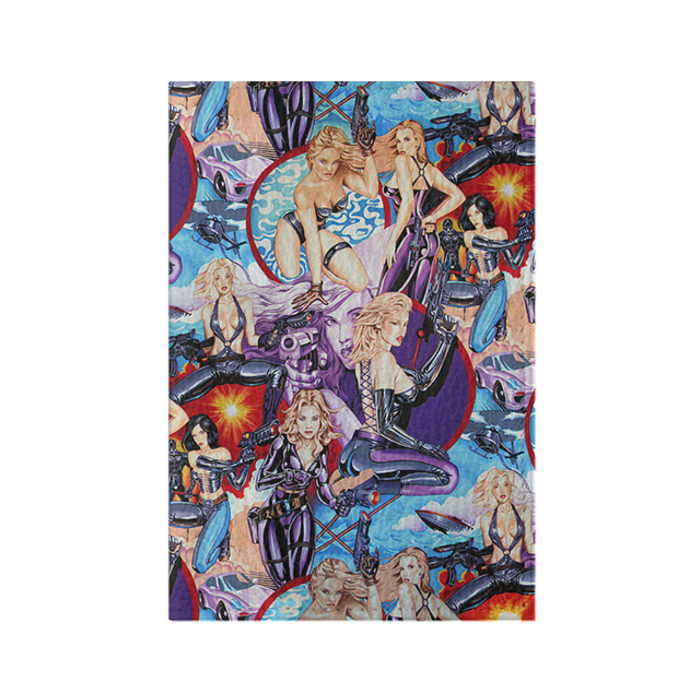 Обложка для паспорта матовая кожа Девушки фото