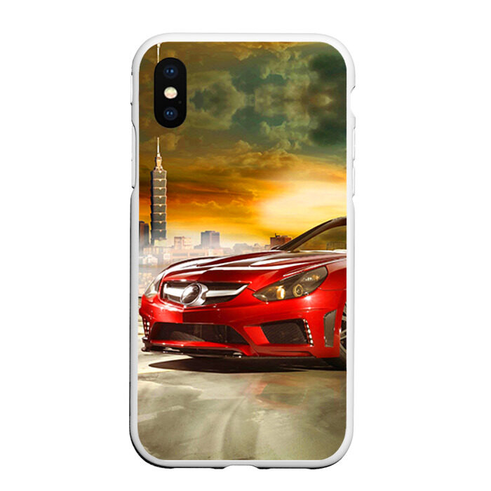 Чехол для iPhone XS Max матовый Mercedes фото
