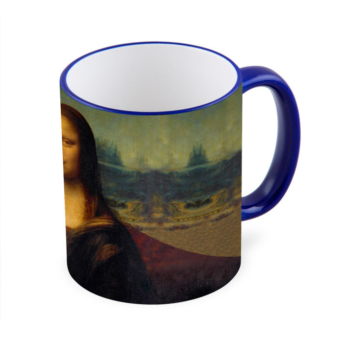Кружка 3D Леонардо да Винчи - Мона Лиза фото