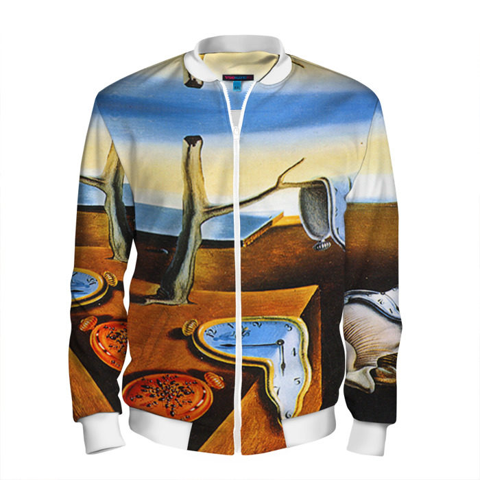 Мужской бомбер 3D Сальвадор Дали - Постоянство Памяти фото