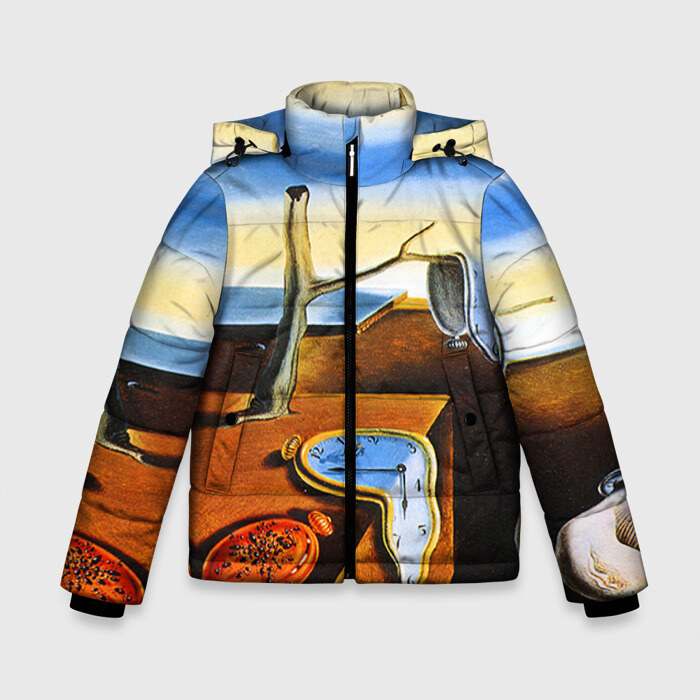 Зимняя куртка для мальчиков 3D Сальвадор Дали - Постоянство Памяти фото
