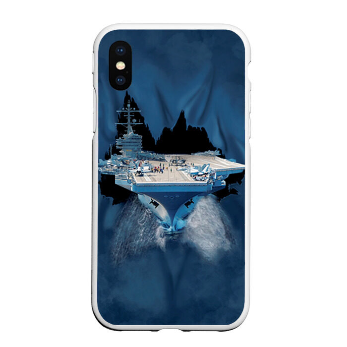 Чехол для iPhone XS Max матовый Авианосец фото