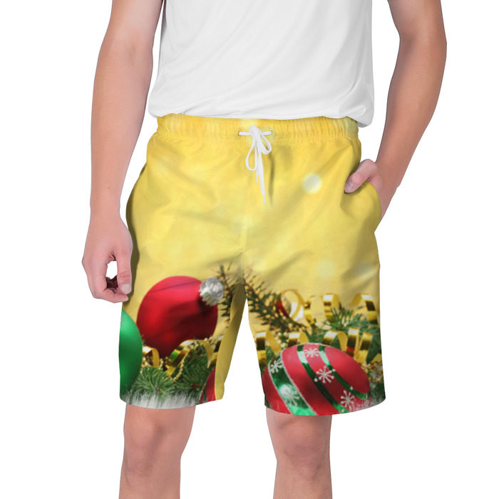 Мужские шорты 3D Новый год фото