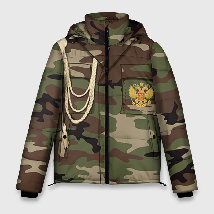 Мужская зимняя куртка 3D Армейская форма фото