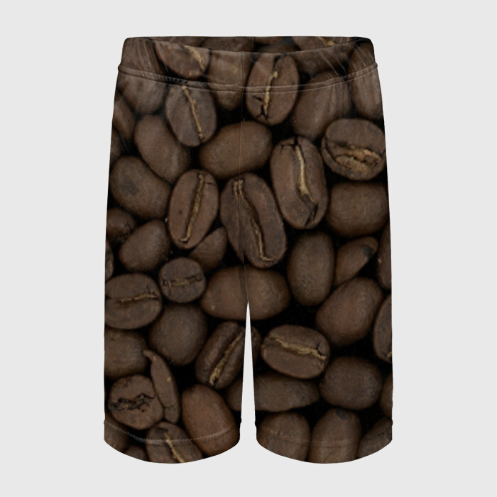 Детские спортивные шорты 3D Кофе фото