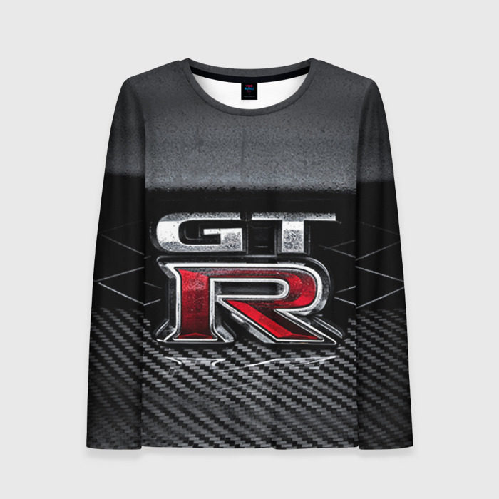Женский лонгслив 3D Nissan GTR фото