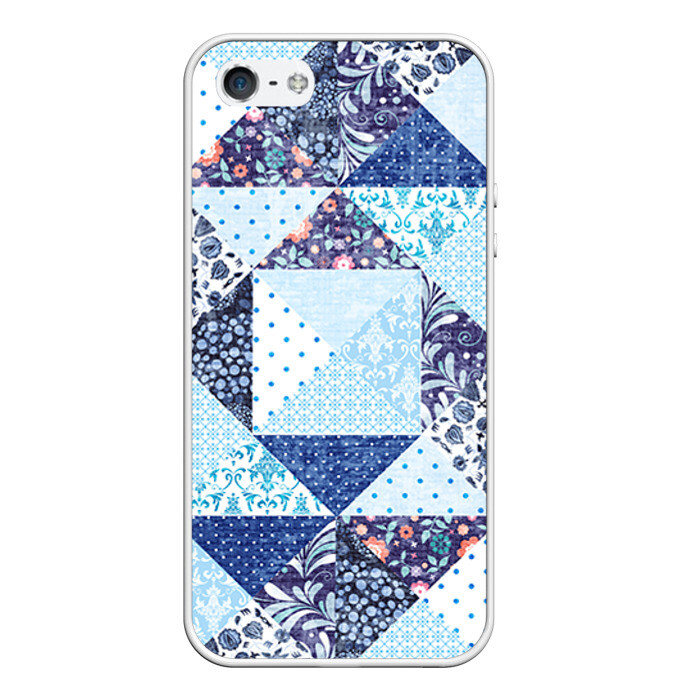 Чехол для iPhone 5/5S матовый Лоскутное шитьё фото