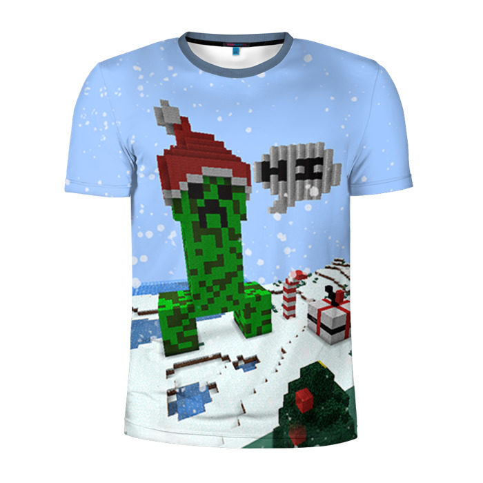 Мужская футболка 3D спортивная Minecraft фото