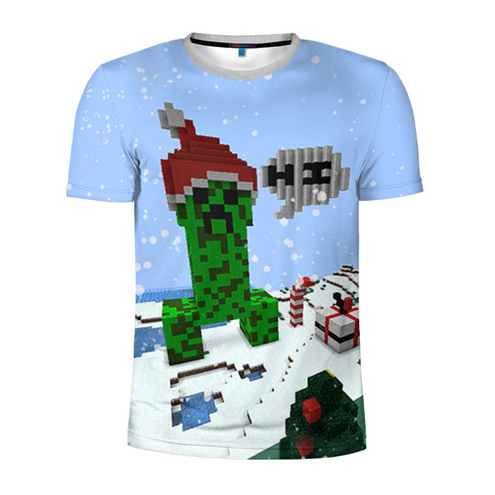 Мужская футболка 3D спортивная Minecraft фото
