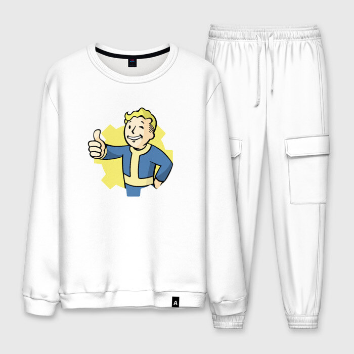 Мужской костюм хлопок Vault Boy фото
