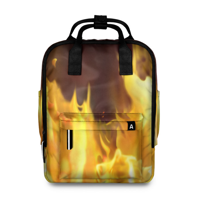 Женский рюкзак 3D Огонь фото