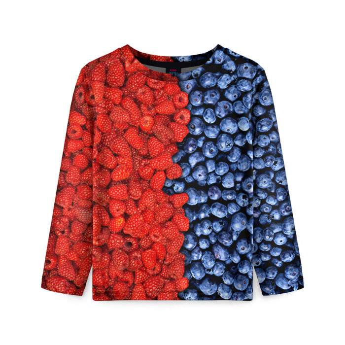 Детский лонгслив 3D Ягодка фото