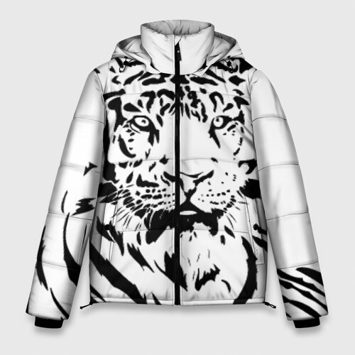 Мужская зимняя куртка 3D Тигр фото