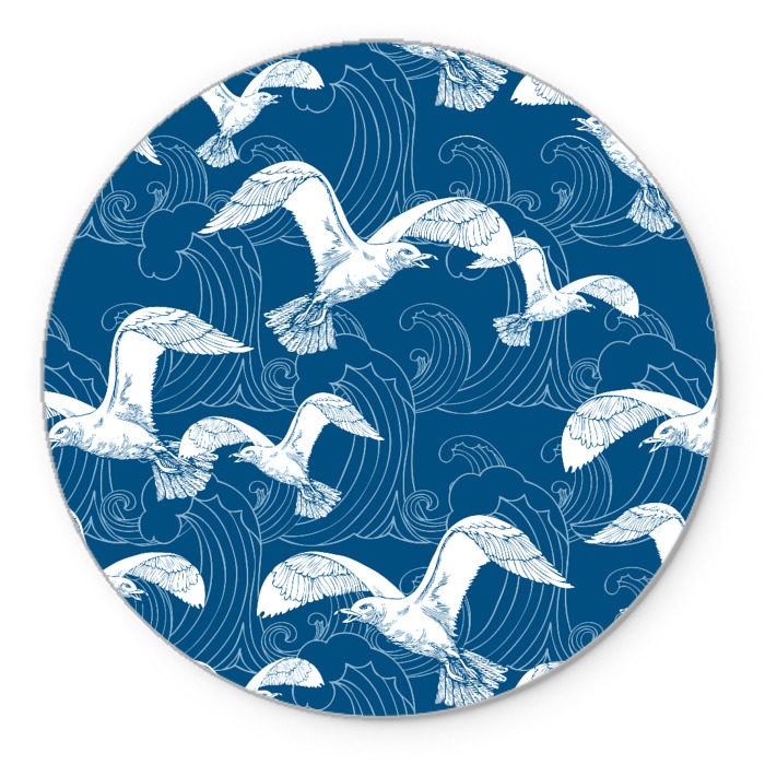 Коврик круглый Чайки фото