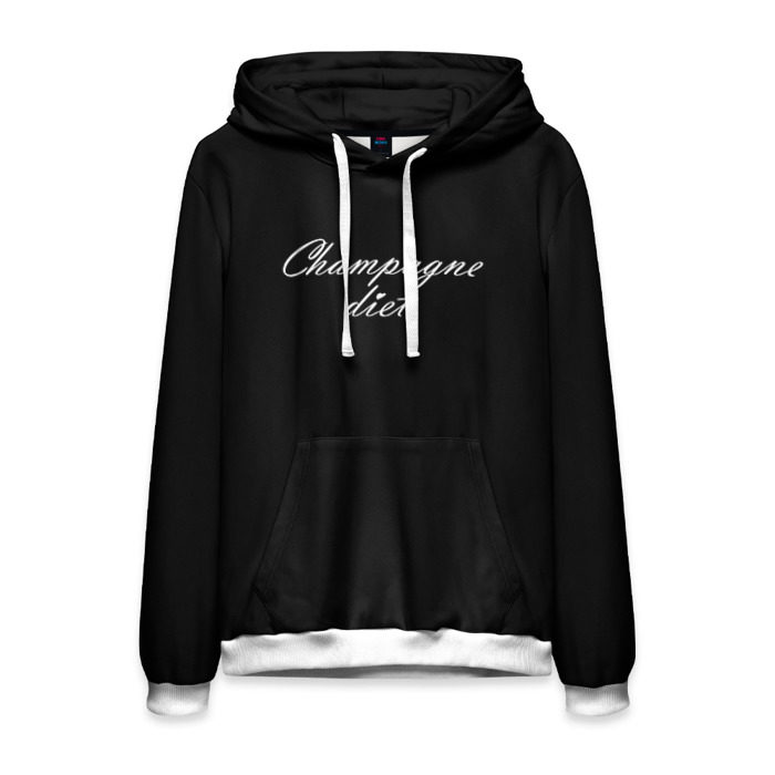 Мужская толстовка 3D Shampagne diet фото