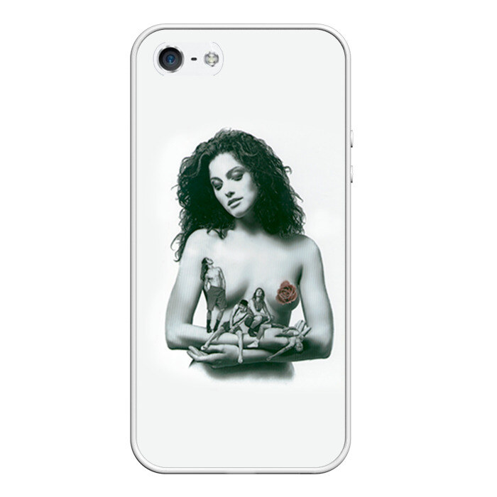 Чехол для iPhone 5/5S матовый Red Hot Chili Peppers фото