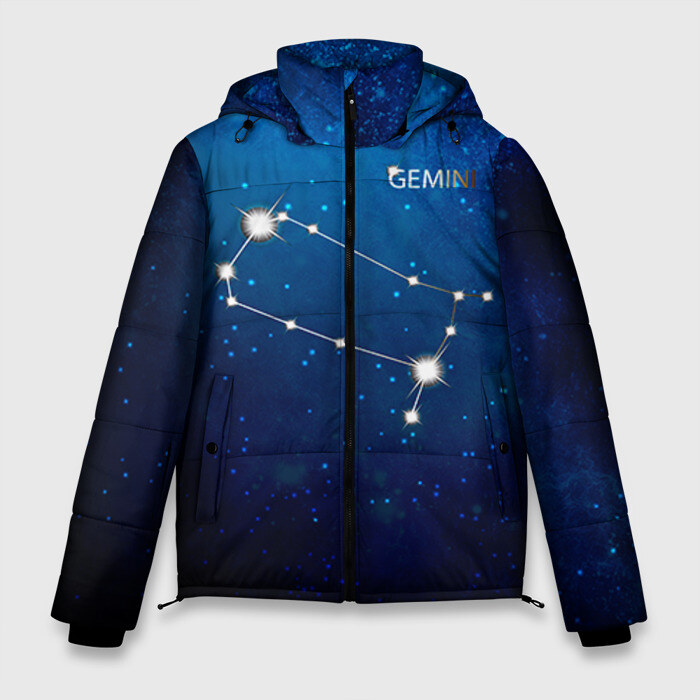 Мужская зимняя куртка 3D Близнецы фото