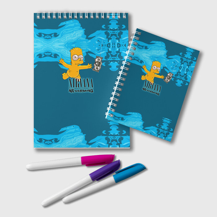 Блокнот Nirvana & Simpson фото