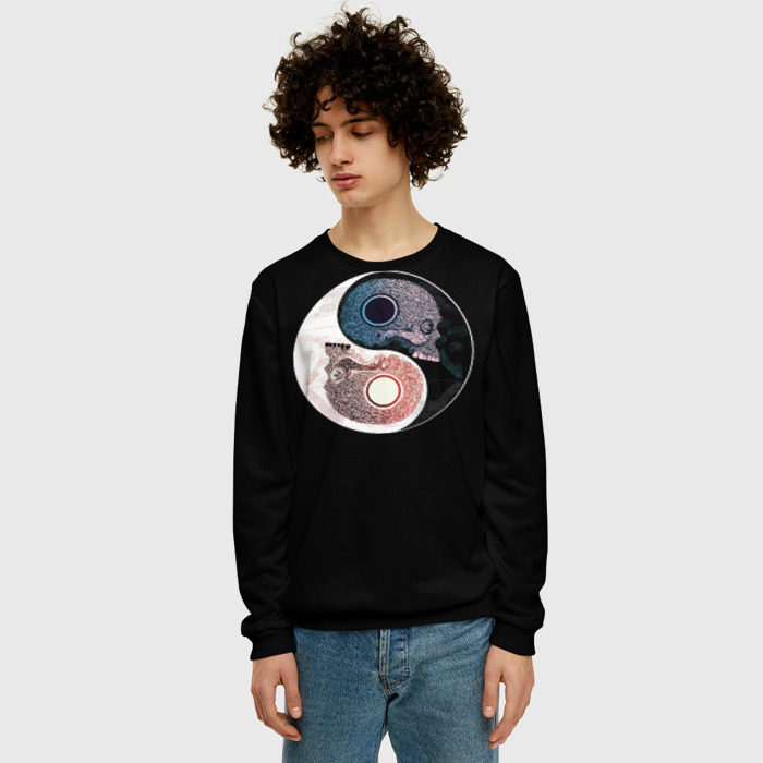 Мужской свитшот 3D Инь Янь фото