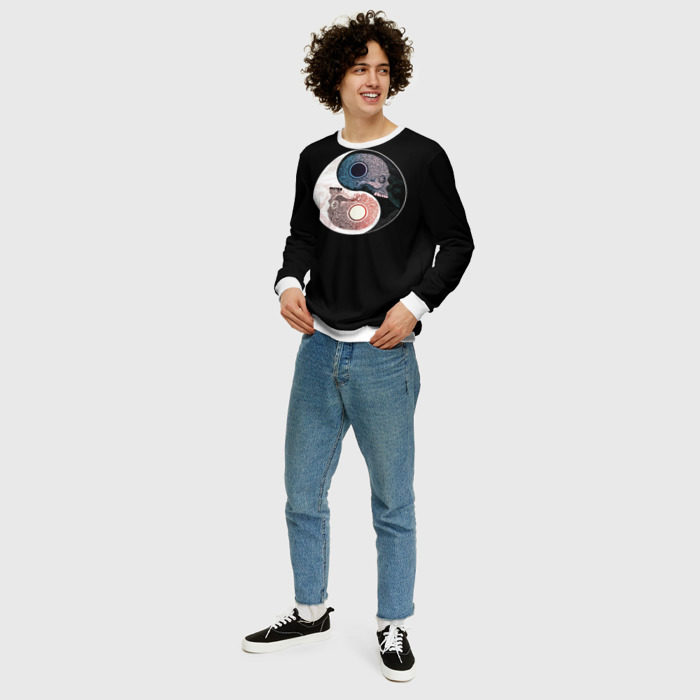 Мужской свитшот 3D Инь Янь фото