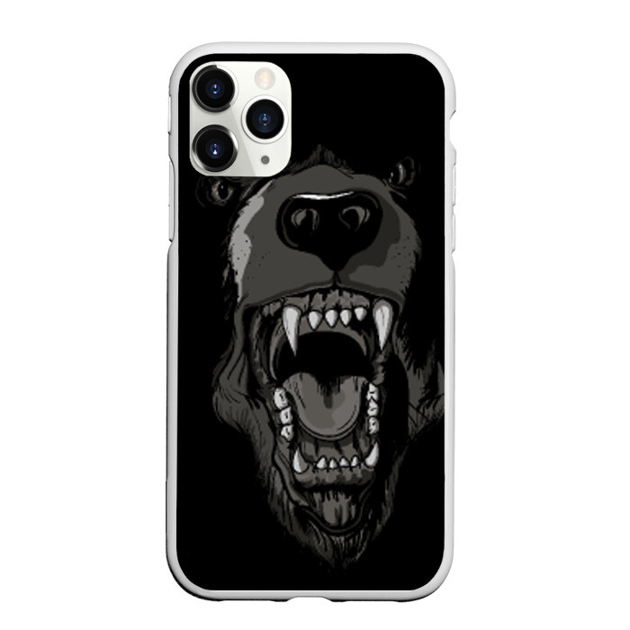 Чехол для iPhone 11 Pro матовый Grizzly bear фото
