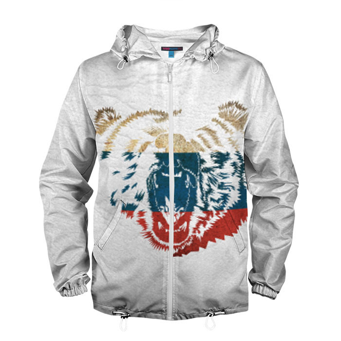 Мужская ветровка 3D Russian Bear фото