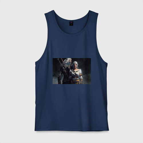 Мужская майка хлопок The Witcher 3 Wild Hunt  фото