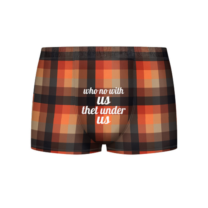 Мужские трусы 3D громкие словечки фото