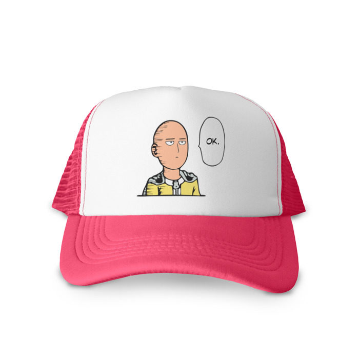 Кепка тракер с сеткой One Punch Man фото