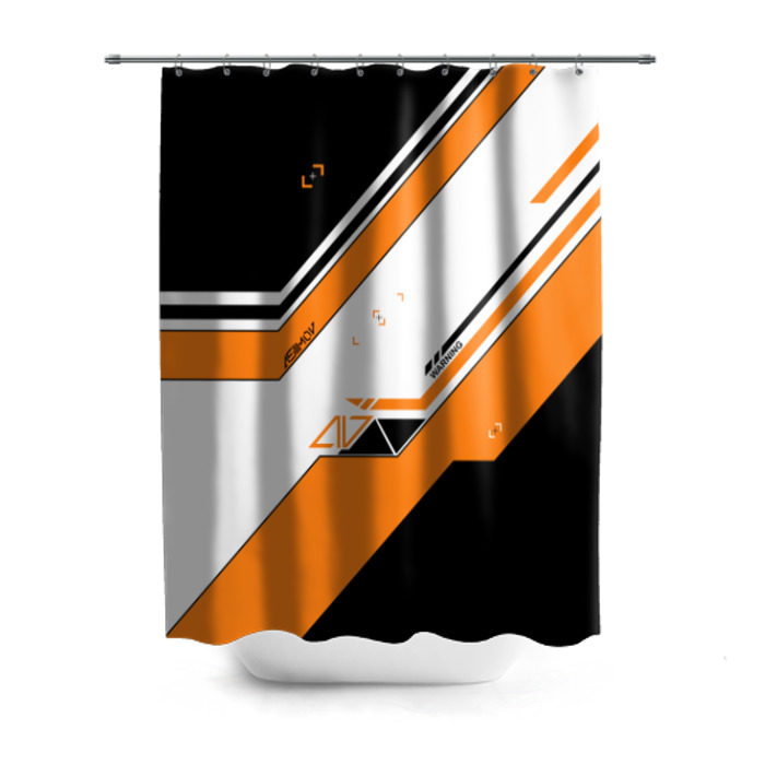 Штора 3D для ванной Asiimov фото