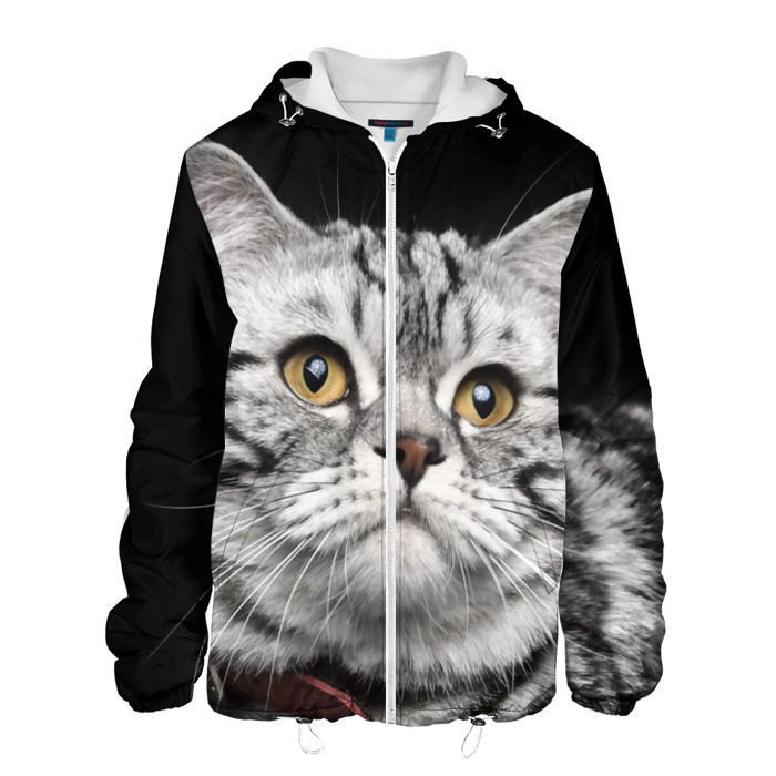 Мужская куртка 3D Кот фото