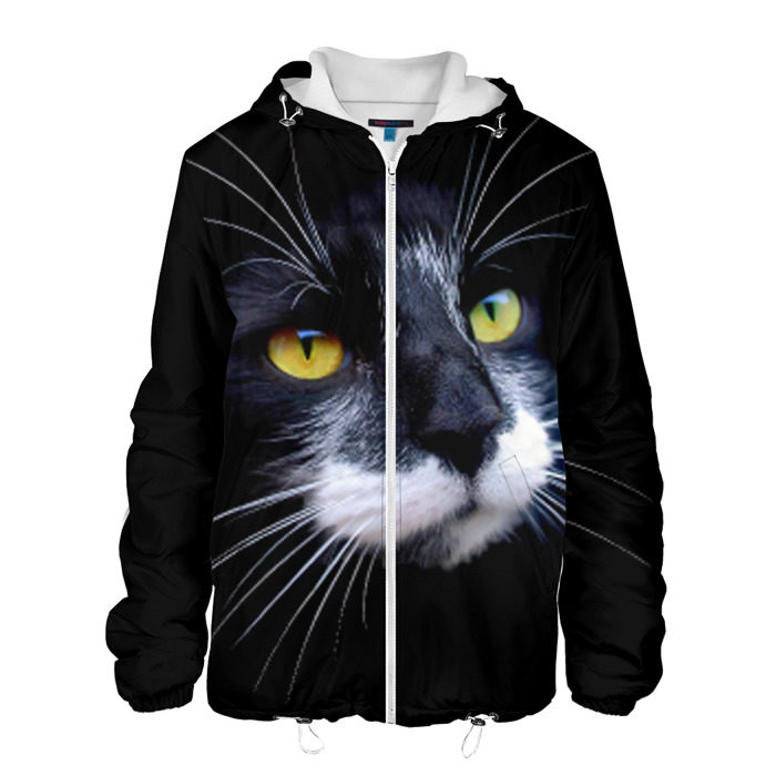 Мужская куртка 3D Кот фото