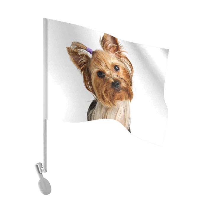 Флаг для автомобиля Йоркширский терьер фото