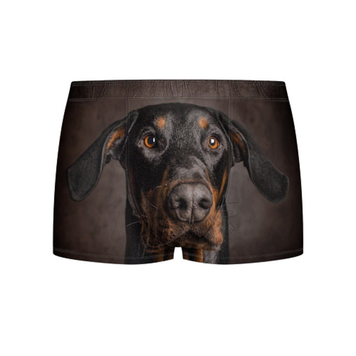 Мужские трусы 3D Доберман фото