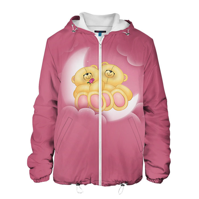 Мужская куртка 3D Мишки в облаках фото