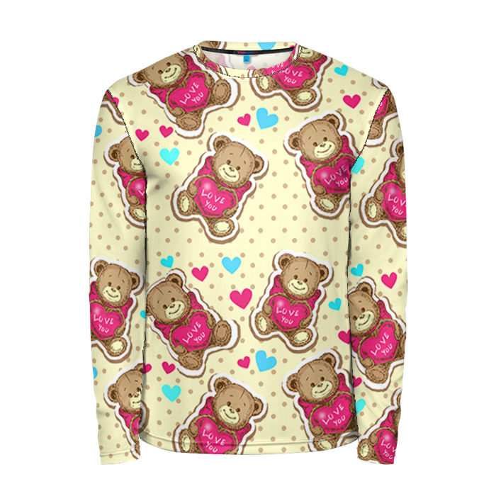 Мужской лонгслив 3D Мишки фото