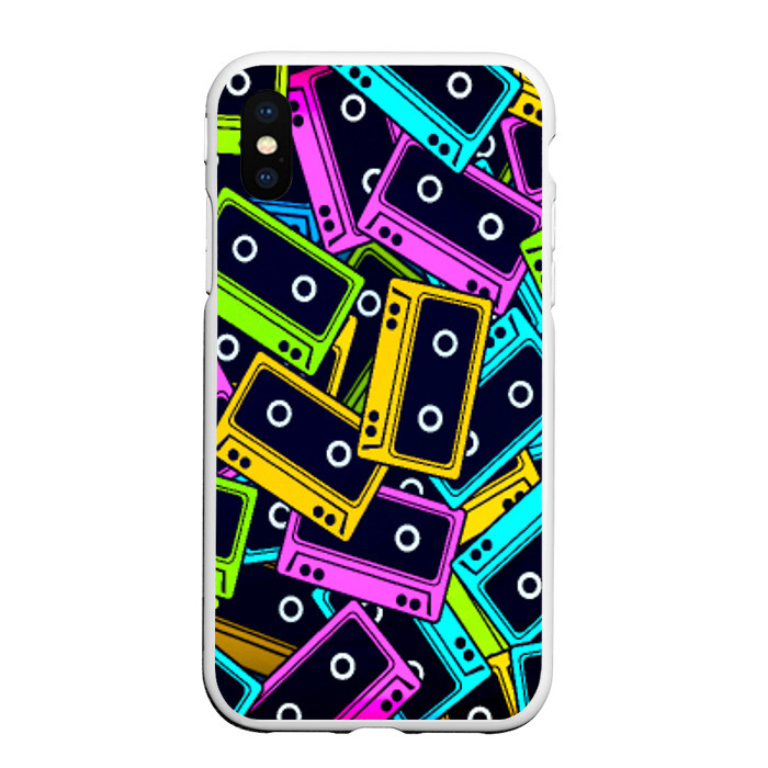 Чехол для iPhone XS Max матовый Кассета фото