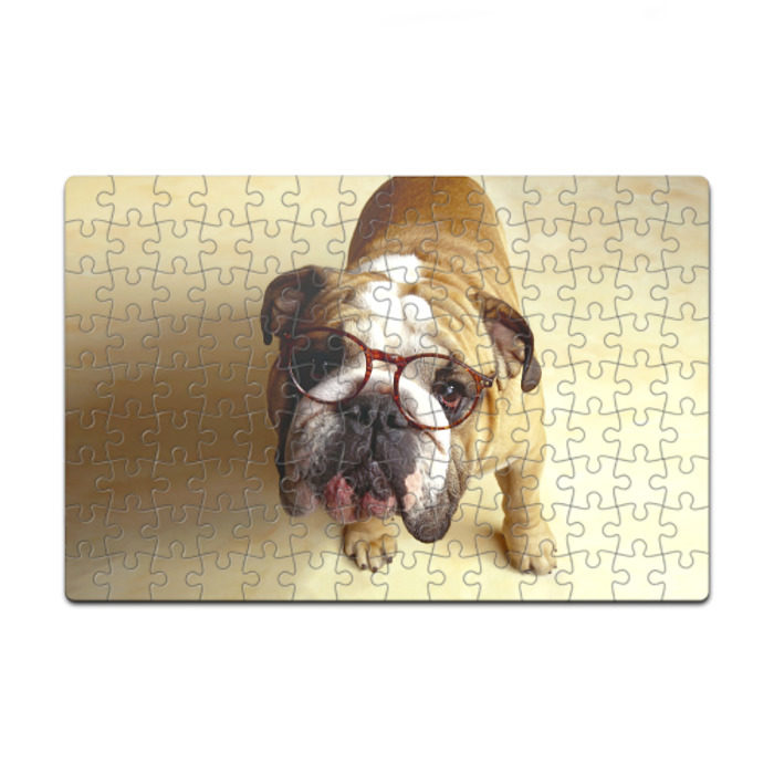 Пазл магнитный 126 элементов Бульдог в очках фото