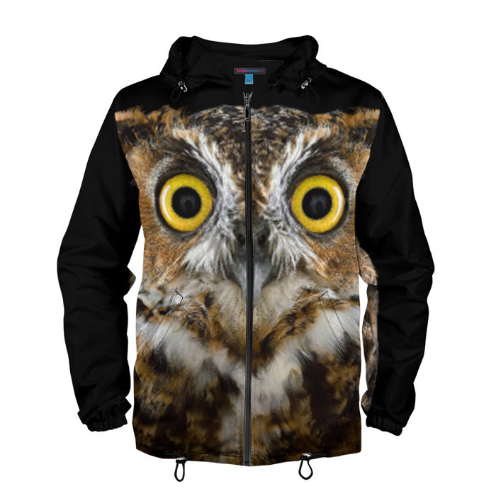 Мужская ветровка 3D Сова фото