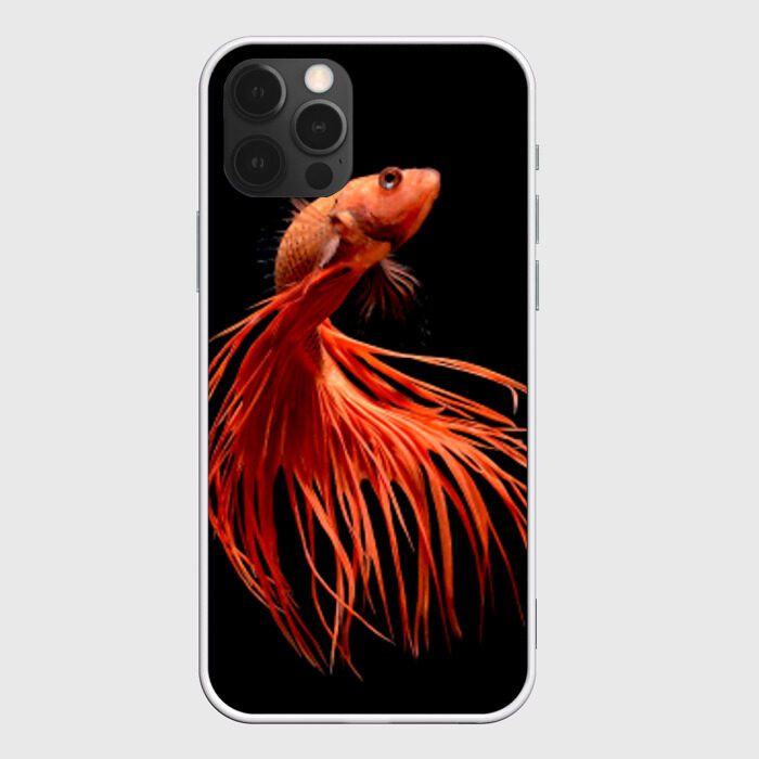 Чехол для iPhone 12 Pro Max Бойцовая рыбка фото