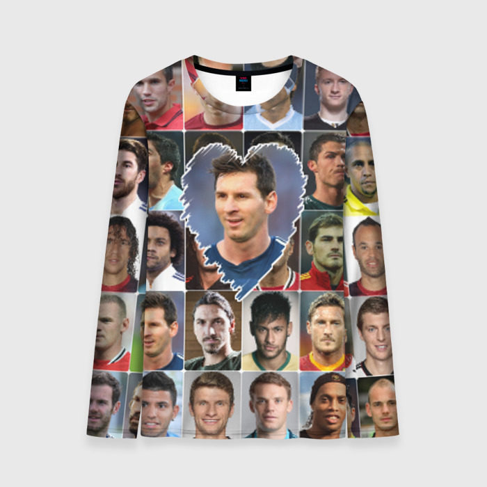 Мужской лонгслив 3D Лионель Месси - лучший фото