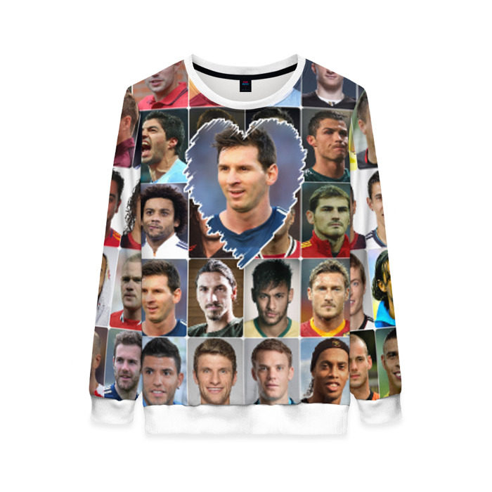 Женский свитшот 3D Лионель Месси - лучший фото
