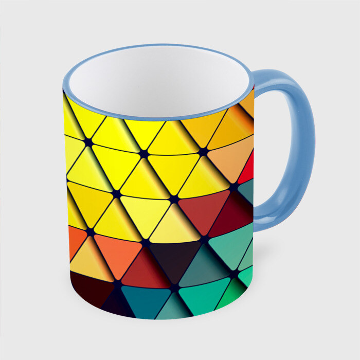 Кружка 3D Треугольник фото