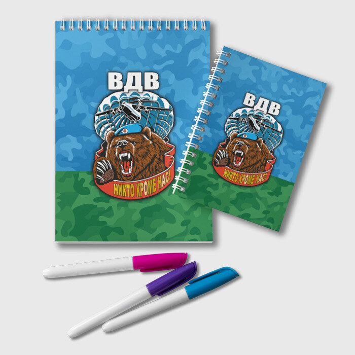 Блокнот ВДВ медведь фото