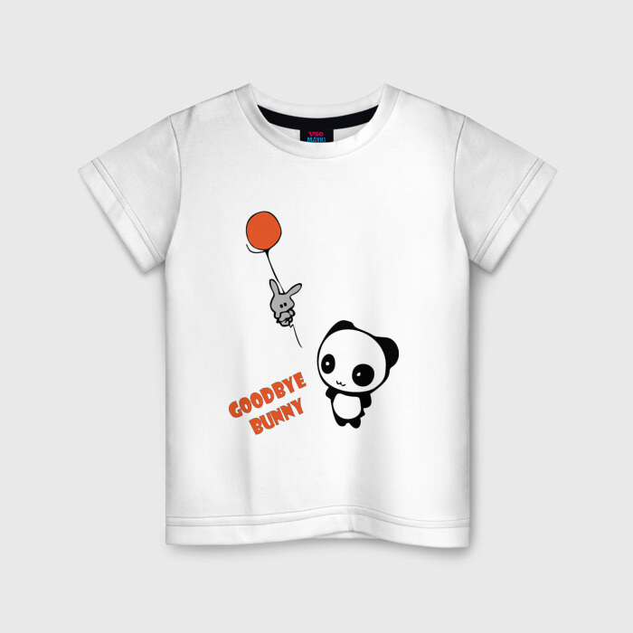 Детская футболка хлопок Прощай заяц фото