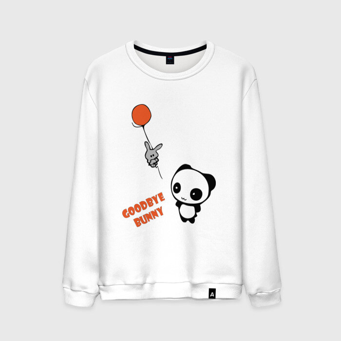 Мужской свитшот хлопок Прощай заяц фото