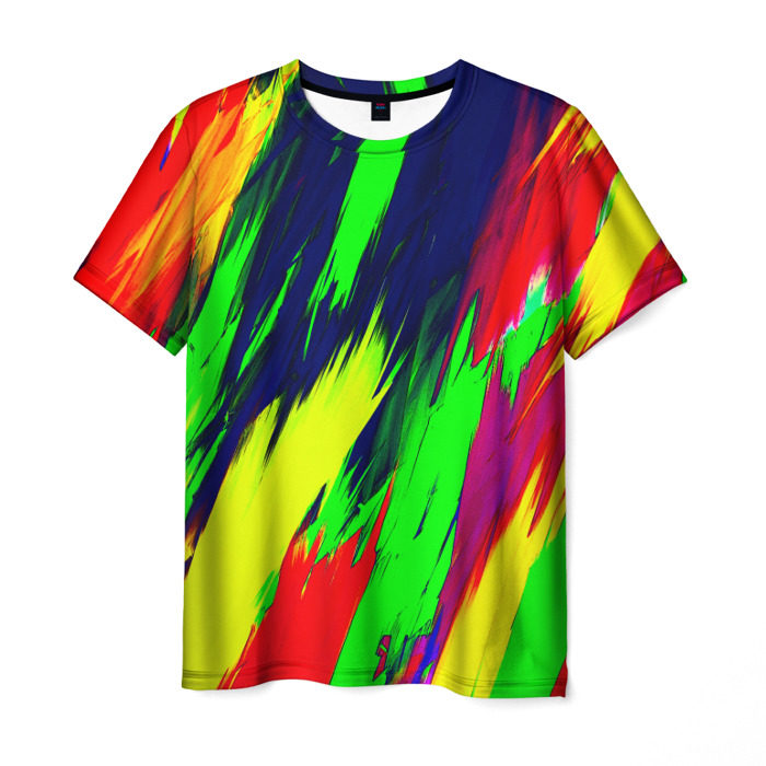 Мужская футболка 3D Краска фото